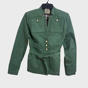 NWT  Alice's Pig Polly's Parka in Emerald Green